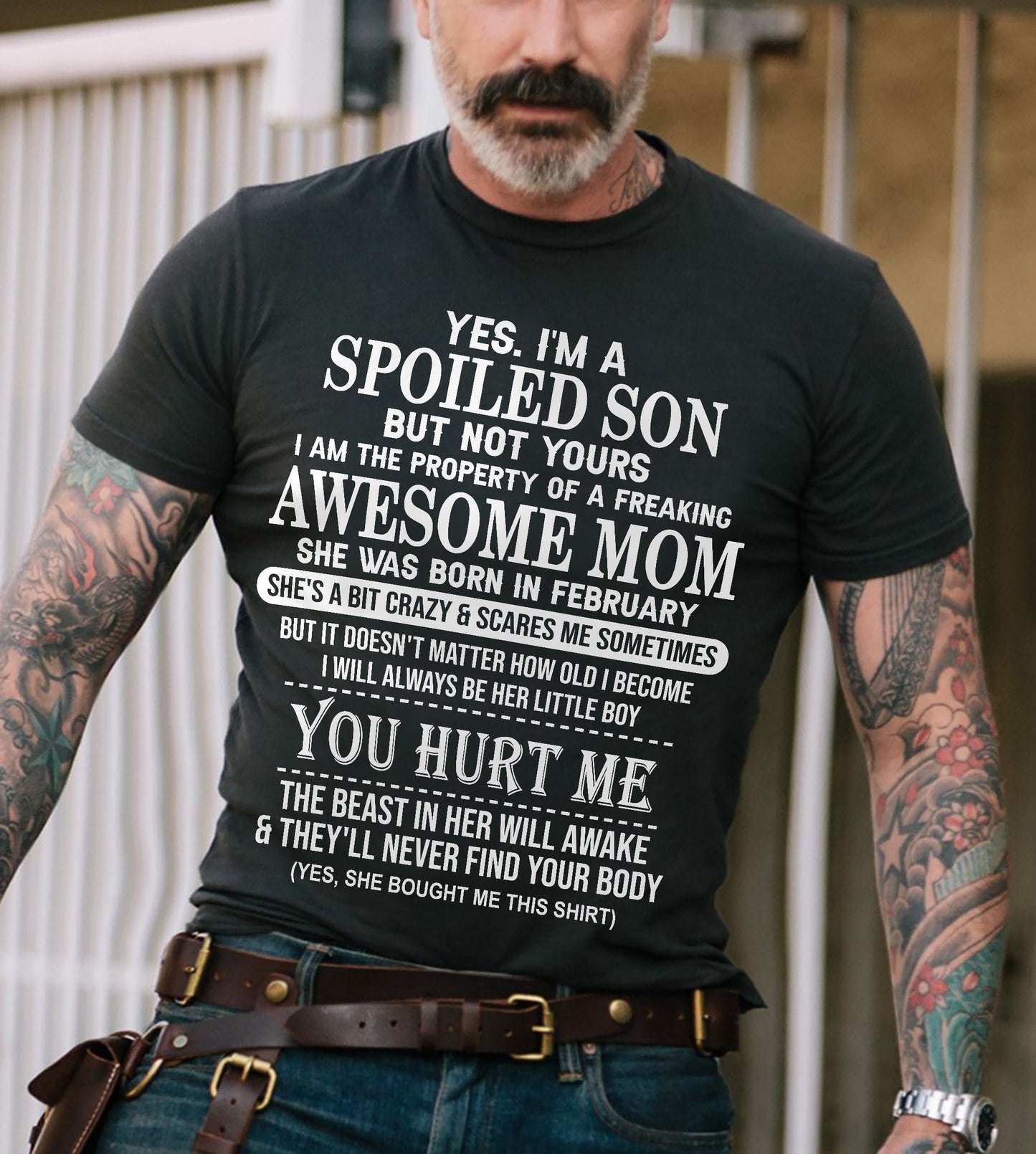 February - Awesome Mom Born In February - Special gift for Son From Mom - NINA02 (SKU10-45-02)