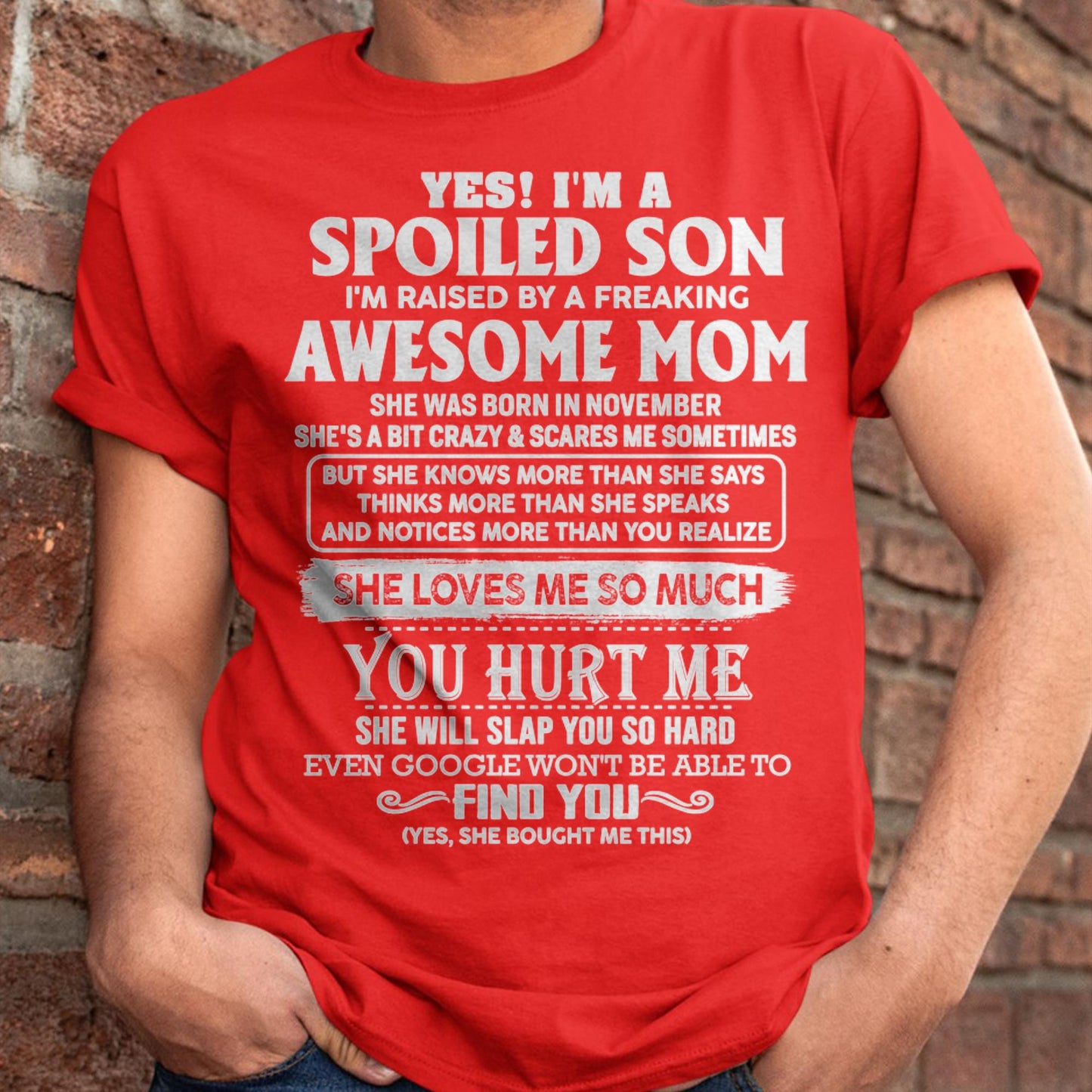 November - Awesome Mom - Perfect Gift For Son From Mom - NINA11 (SKU05-47-11)