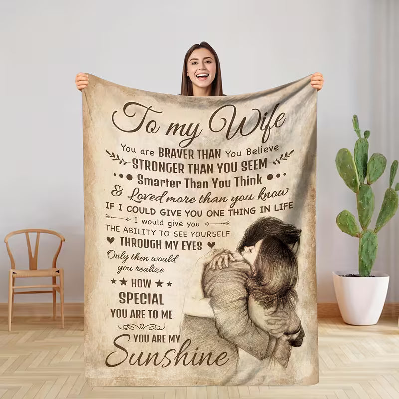 Special Gift For Your Wife Blanket - From Husband
