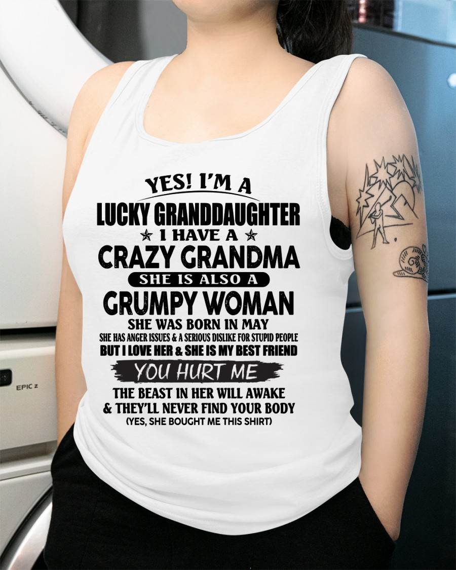 MAY - LUCKY GRANDDAUGHTER OF CRAZY GRANDMA - PERFECT GIFT FROM GRANDMA - NINA05 (SKU12-146-05)