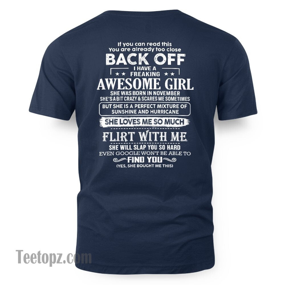 November – Awesome Girlfriend Born In November – Special gift for your Boyfriend – From Wife NINA11 (SKU06-17-11)