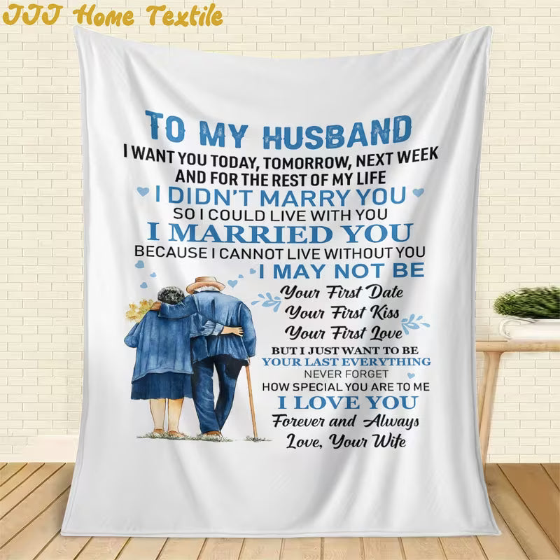 Special Gift For Your Husband Blanket - From Wife