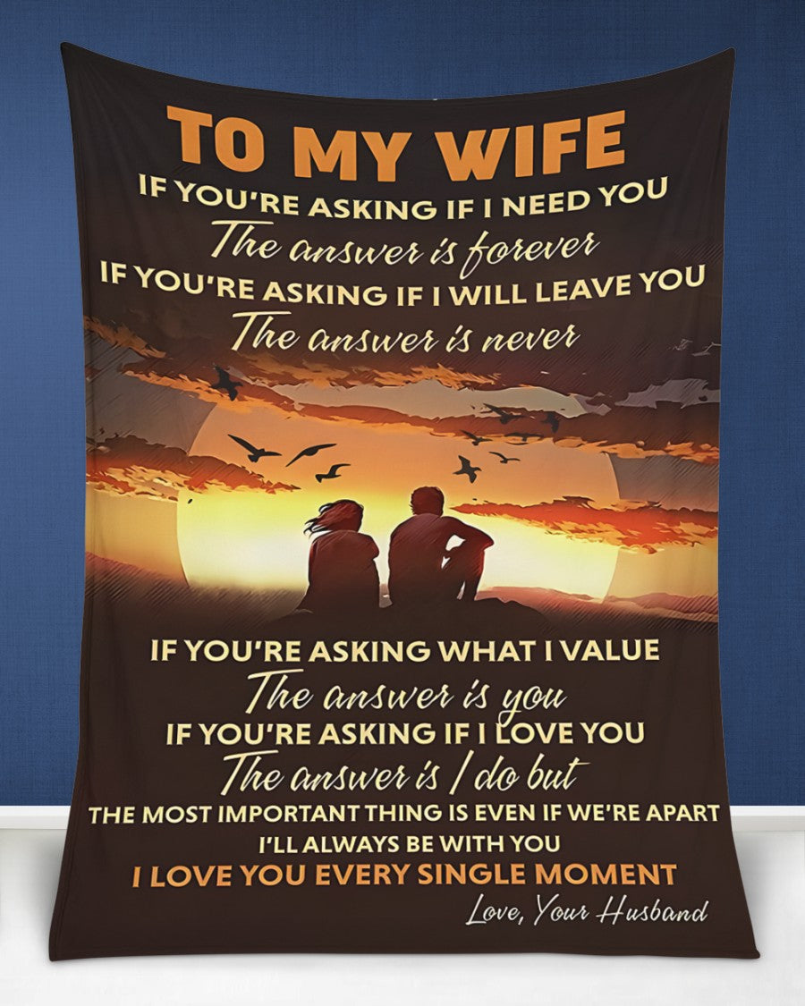 BLANKET FOR WIFE FROM HUSBAND – COMFORT & WARMTH GIFT