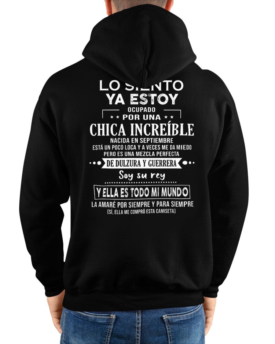 Lo siento chicas, ya estoy pillado - Mi novia está un poco loca y es adorable - Regalo especial para tu novio o esposo - (SKU04-156-09) - NINA09