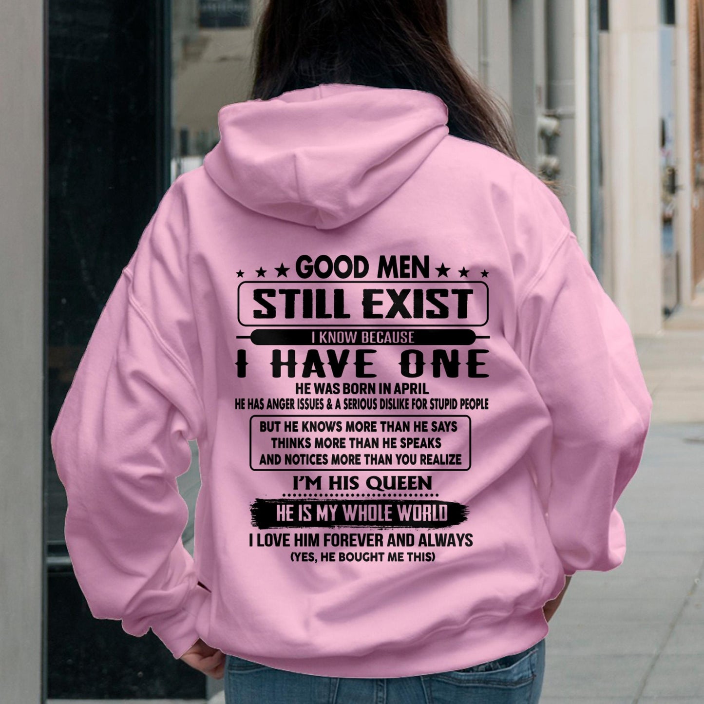 April - Good men Still Exist - gift for your girlfriend, wife from Husband - NINA04 (SKU-GMSAU-04)