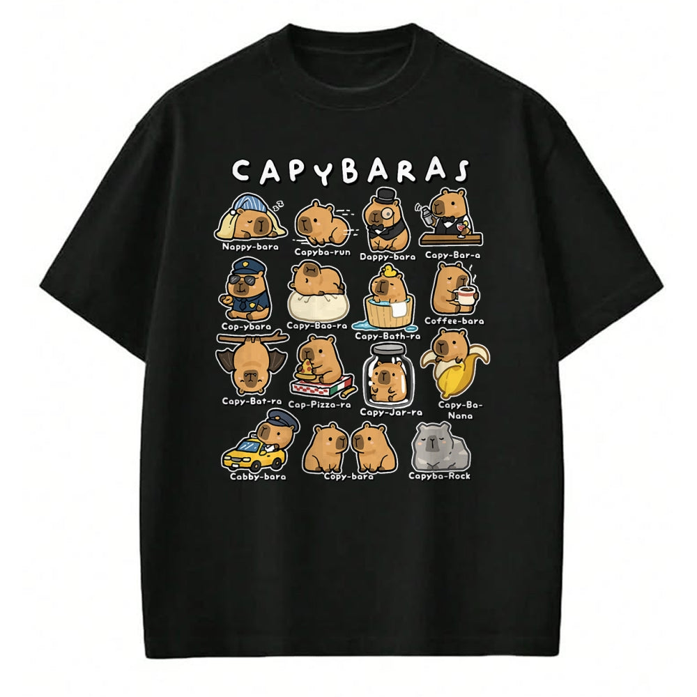 Cute Capybara Shirt, Funny Capybara Unisex T-Shirt/Hoodie/Sweatshirt HLT00 - Cute Capybaras Puns Funny Rodent Meme Animal Lover Humor T-Shirt