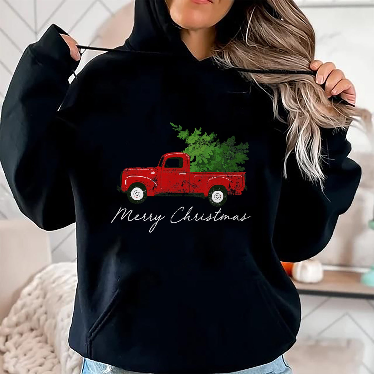 Christmas Shirts for Family, Funny christmas shirts, Christmas Unisex T-Shirt/Hoodie/Sweatshirt HLT00 - Vintage Wagon Christmas - Tree on Car Xmas Vacation T-Shirt