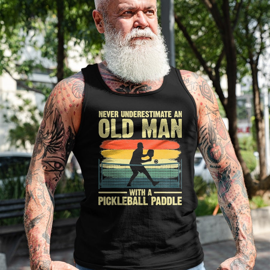 Funny Pickleball Shirt, Pickleball Lover Unisex T-Shirt/Hoodie/Sweatshirt HLT00 - Cool Pickleball Design for Men Grandpa Pickleball Player T-Shirt, Men, Black, X-Large