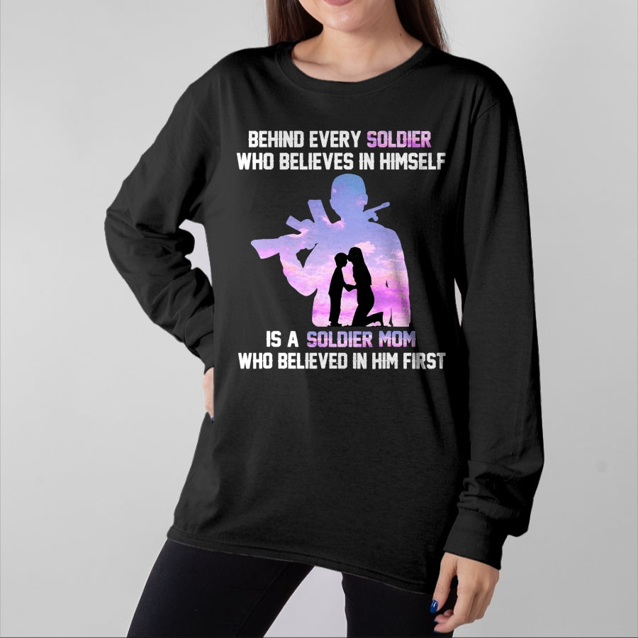 Gift for Mom Shirt, Funny Mom Unisex T-Shirt/Hoodie/Sweatshirt HLT00 - Proud Army Mom of Every Soldier Hero T-Shirt