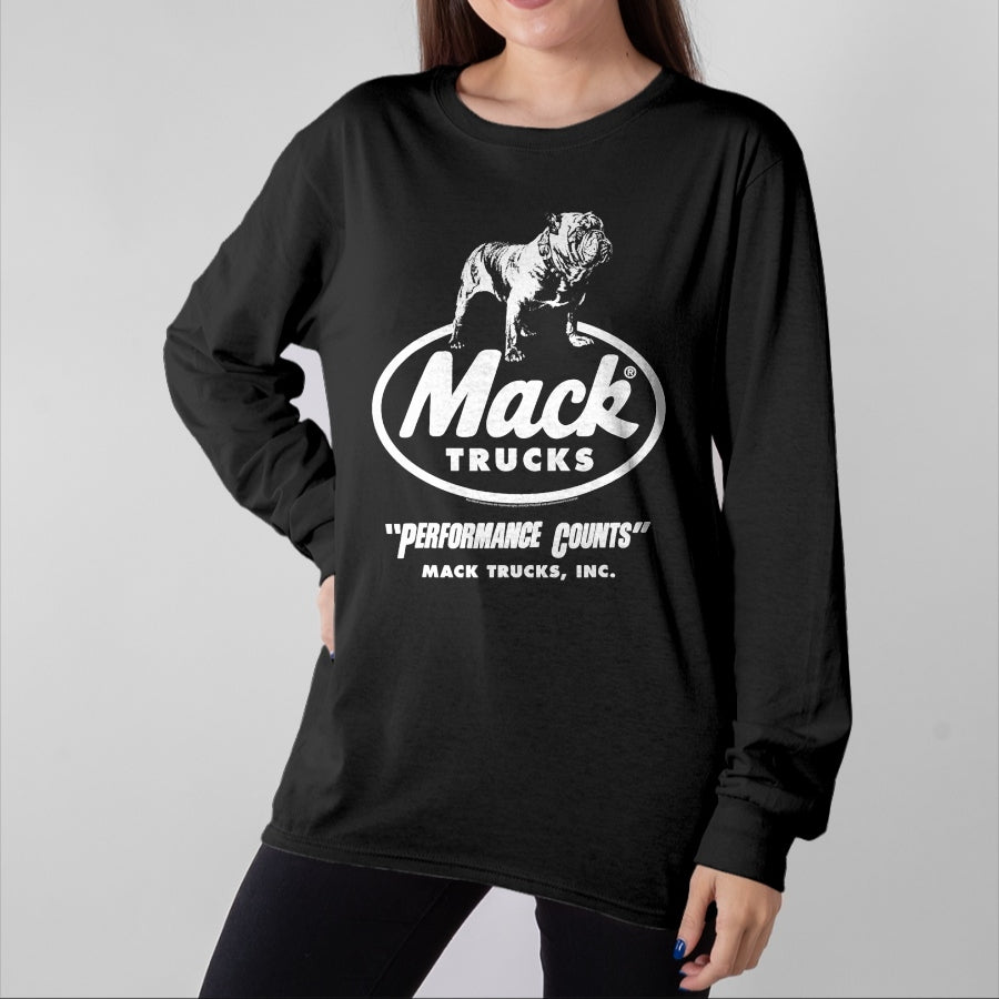 Best Truck Driver Life Shirt, Funny Trucker UnisexT-Shirt/Hoodie/Sweatshirt HLT00 - Mack Trucks Performance Counts Bulldog Logo Trucking T-Shirt