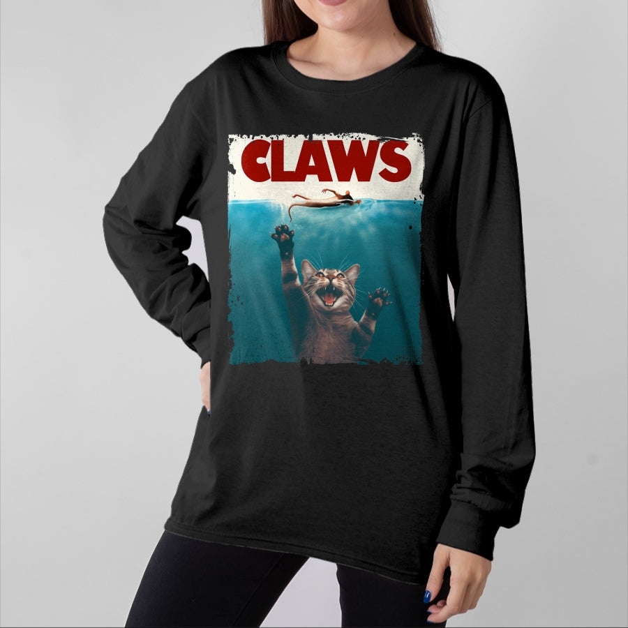 Cat Love Shirt, Funny Cat Lover Gift UnisexT-Shirt/Hoodie/Sweatshirt HLT00 - Claws Funny Cat I Love Cat Paws Cat Parody Animal Lover T-Shirt