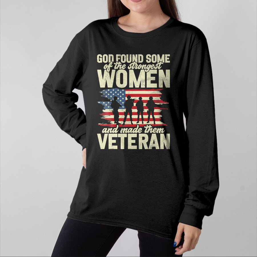 Proud Veteran Shirt, Funny Veteran UnisexT-Shirt/Hoodie/Sweatshirt HLT00 - Female Veteran Veteran_s Day Women Veteran Soldier Patriotic T-Shirt