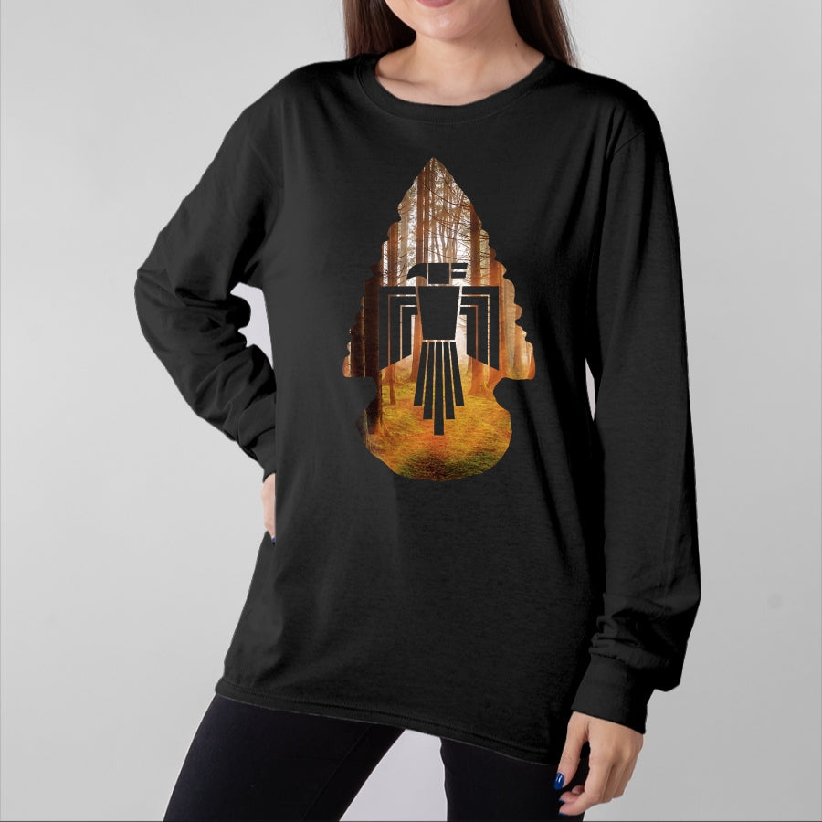 Native American T-Shirts, Vintage Native American Unisex T-Shirt/Hoodie/Sweatshirt HLT00 - Native Arrowhead Eagle American T