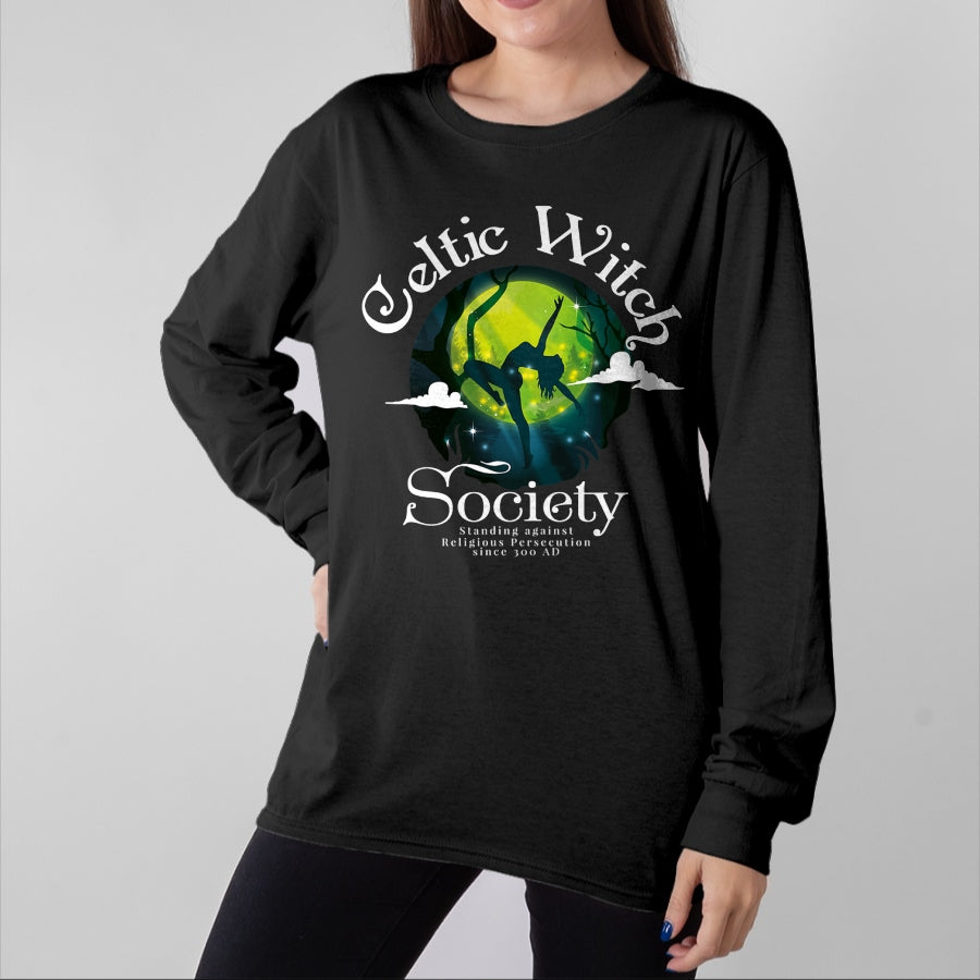 Gift for Dad Shirt, Funny Dad Unisex T-Shirt/Hoodie/Sweatshirt HLT00 – Celtic Witch Society Quote Since 300 aD T-Shirt