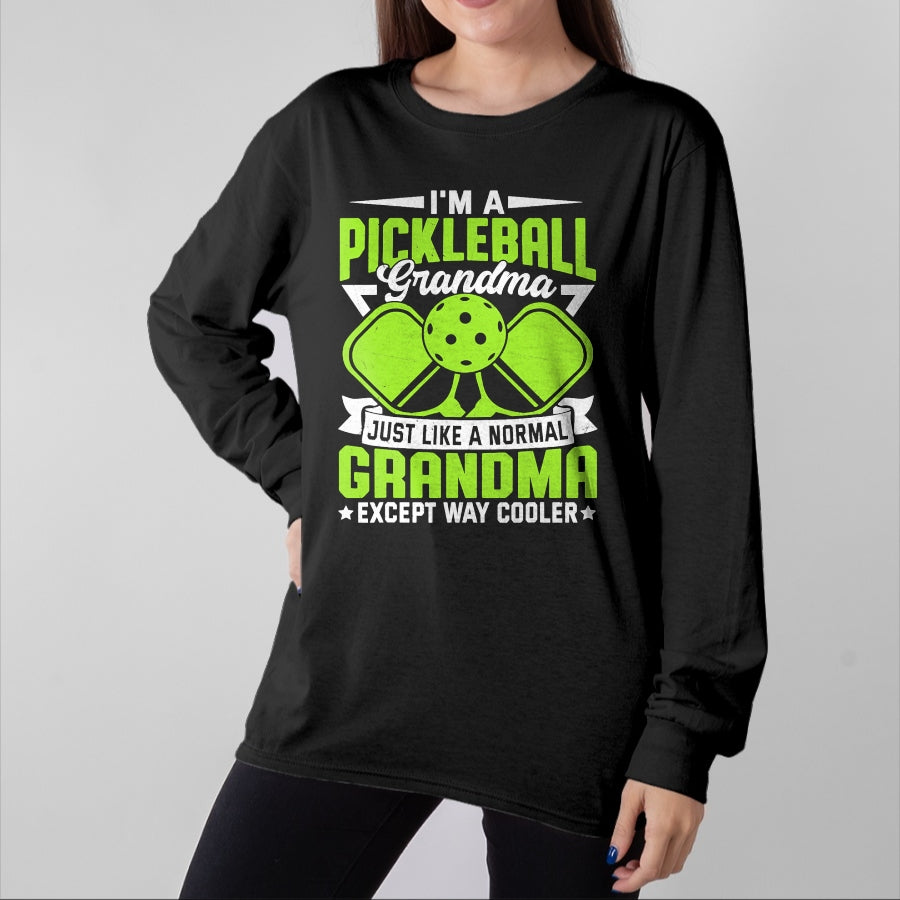 Funny Pickleball Shirt, Pickleball Lover Unisex T-Shirt/Hoodie/Sweatshirt HLT00 - Funny Pickleball Grandma Women Girls Pickle Ball Player T-Shirt