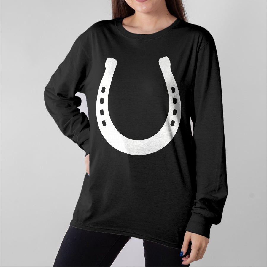 Best Horse Lover Shirt , Funny Horse UnisexT-Shirt/Hoodie/Sweatshirt HLT00 - Horseshoe T-Shirt T-Shirt