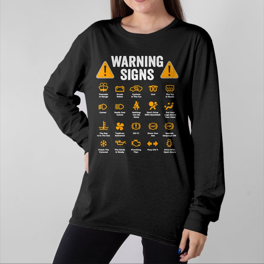Best Mechanic Life Shirt, Funny Mechanic UnisexT-Shirt/Hoodie/Sweatshirt HLT00 - Funny Driving Warning Signs 101 Auto Mechanic Gift Driver Short Sleeve T-Shirt