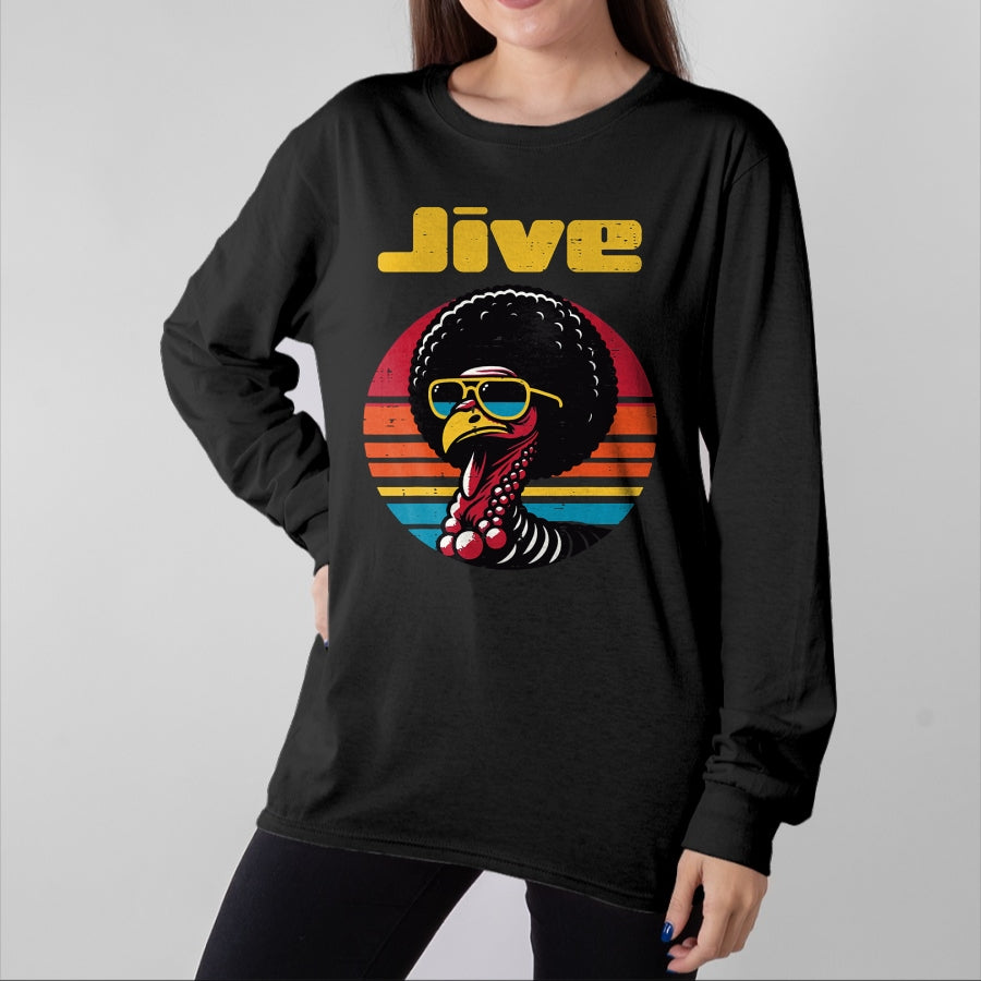 Best Thanksgiving Family Shirt , Funny Thanksgiving UnisexT-Shirt/Hoodie/Sweatshirt HLT00 - Thanksgiving Afro Turkey Jive Vintage 70s Men Women Kids T-Shirt