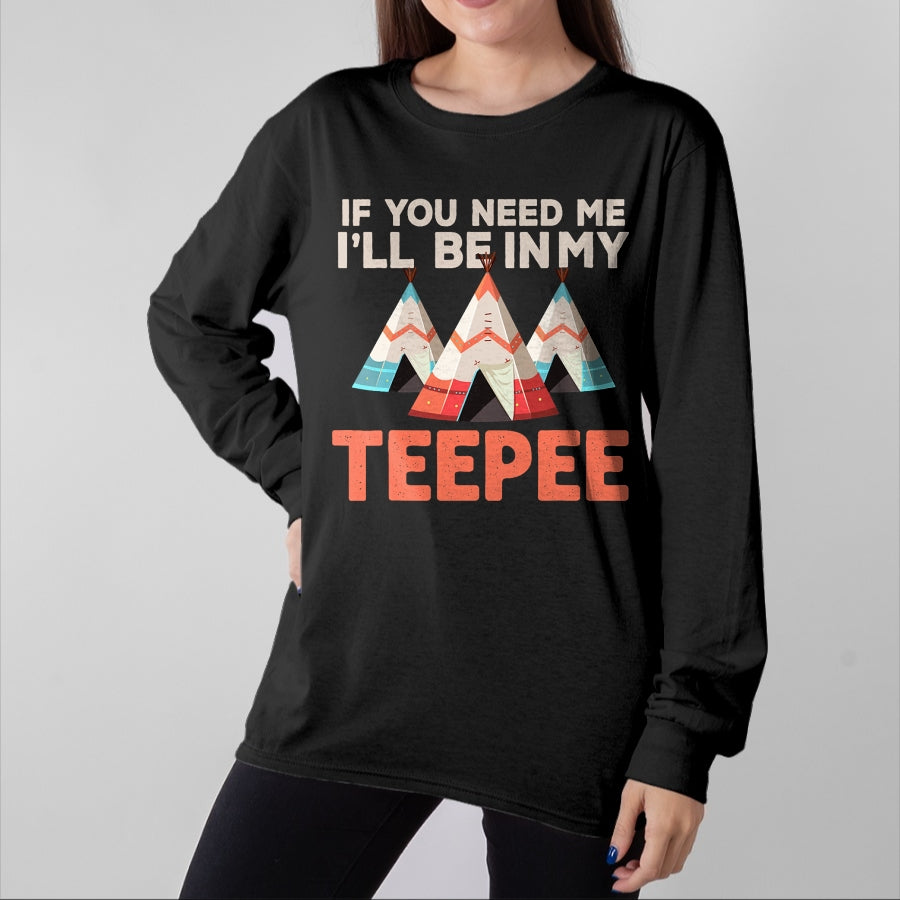 Native American T-Shirts, Vintage Native American Unisex T-Shirt/Hoodie/Sweatshirt HLT00 - Vintage Native American Teepee Indian