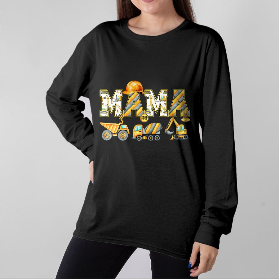 Best Thanksgiving Family Shirt , Funny Thanksgiving UnisexT-Shirt/Hoodie/Sweatshirt HLT00 - Funny Mama Construction Excavator Tee Matching Family Birthday Party T Shirts