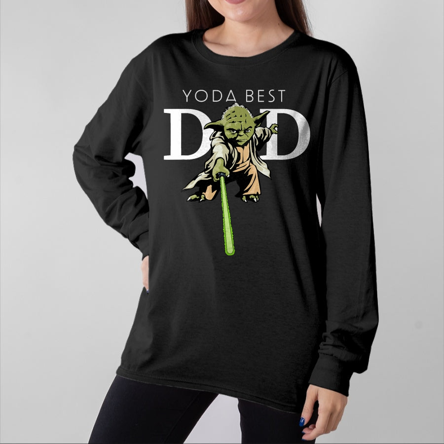 Gift for Dad Shirt, Funny Dad Unisex T-Shirt/Hoodie/Sweatshirt HLT00 – \Star Wars Yoda Lightsaber Best Dad Father_s Day T-Shirt