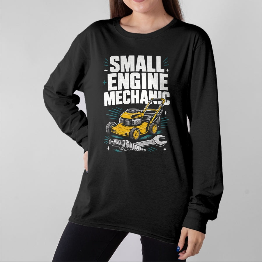 Best Mechanic Life Shirt, Funny Mechanic UnisexT-Shirt/Hoodie/Sweatshirt HLT00 - Small Engine Mechanic Lawn Mower Repair T-Shirt