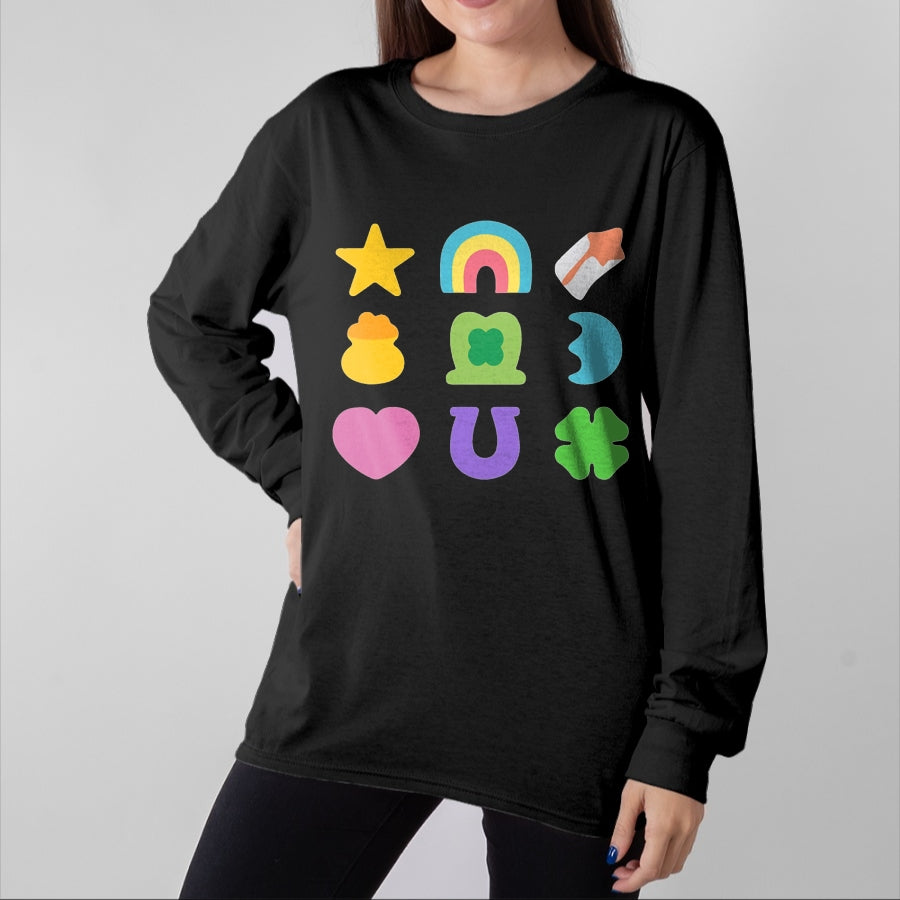 Gift for Mom Shirt, Funny Mom Unisex T-Shirt/Hoodie/Sweatshirt HLT00 - Lucky Cereal Marshmallow Shapes Magically Charms Delicious T-Shirt