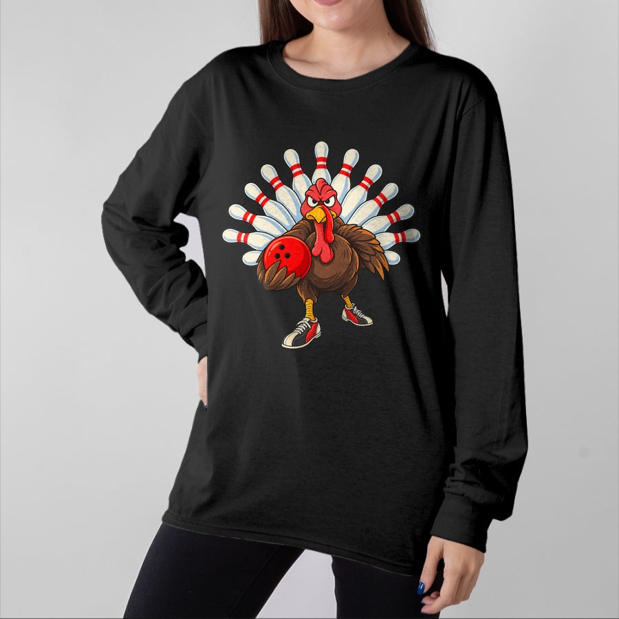 Best Thanksgiving Family Shirt , Funny Thanksgiving UnisexT-Shirt/Hoodie/Sweatshirt HLT00 - Funny Turkey Bowling Happy Thanksgiving Men Women Kids Boys T-Shirt