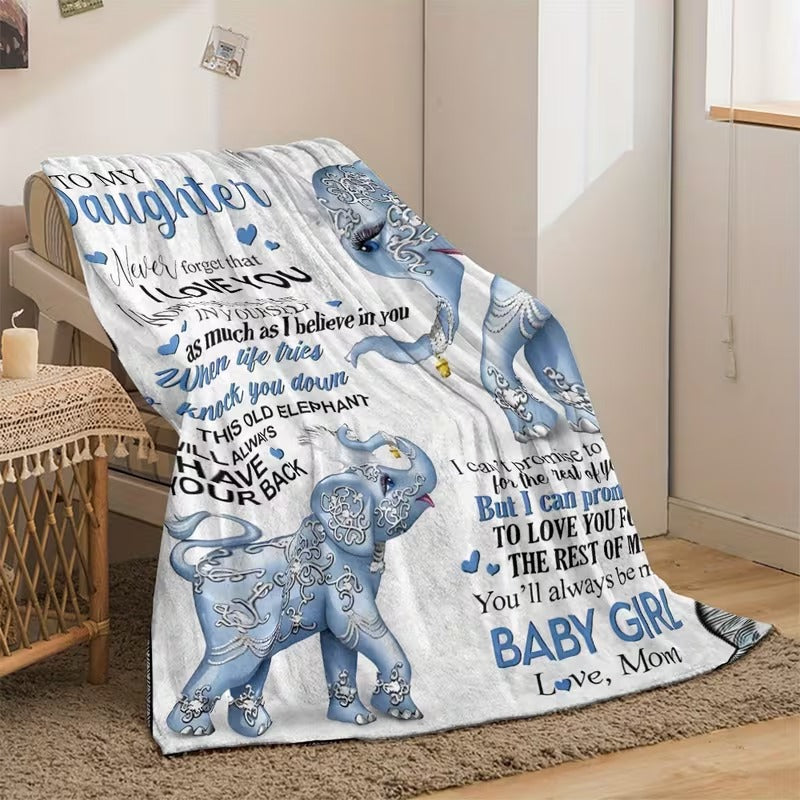 BLANKET FOR DAUGHTER FROM MOM – COMFORT & WARMTH GIFT Sherpa Fleece Blanket