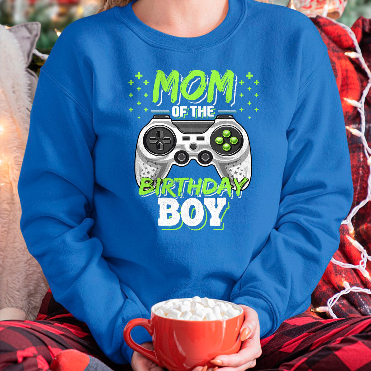 Gift for Mom Shirt, Funny Mom Unisex T-Shirt/Hoodie/Sweatshirt HLT00 - Mom of the Birthday Boy Matching Video Gamer Birthday Party T-Shirt