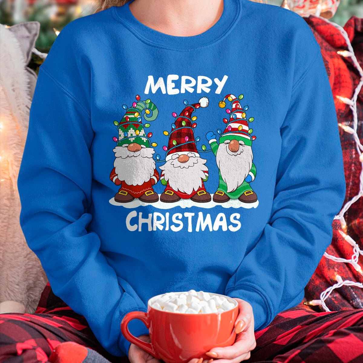 Merry Christmas Gnomes Xmas Family Men Women T-Shirt - Christmas Unisex T-Shirt/Hoodie/Sweatshirt - NINA00