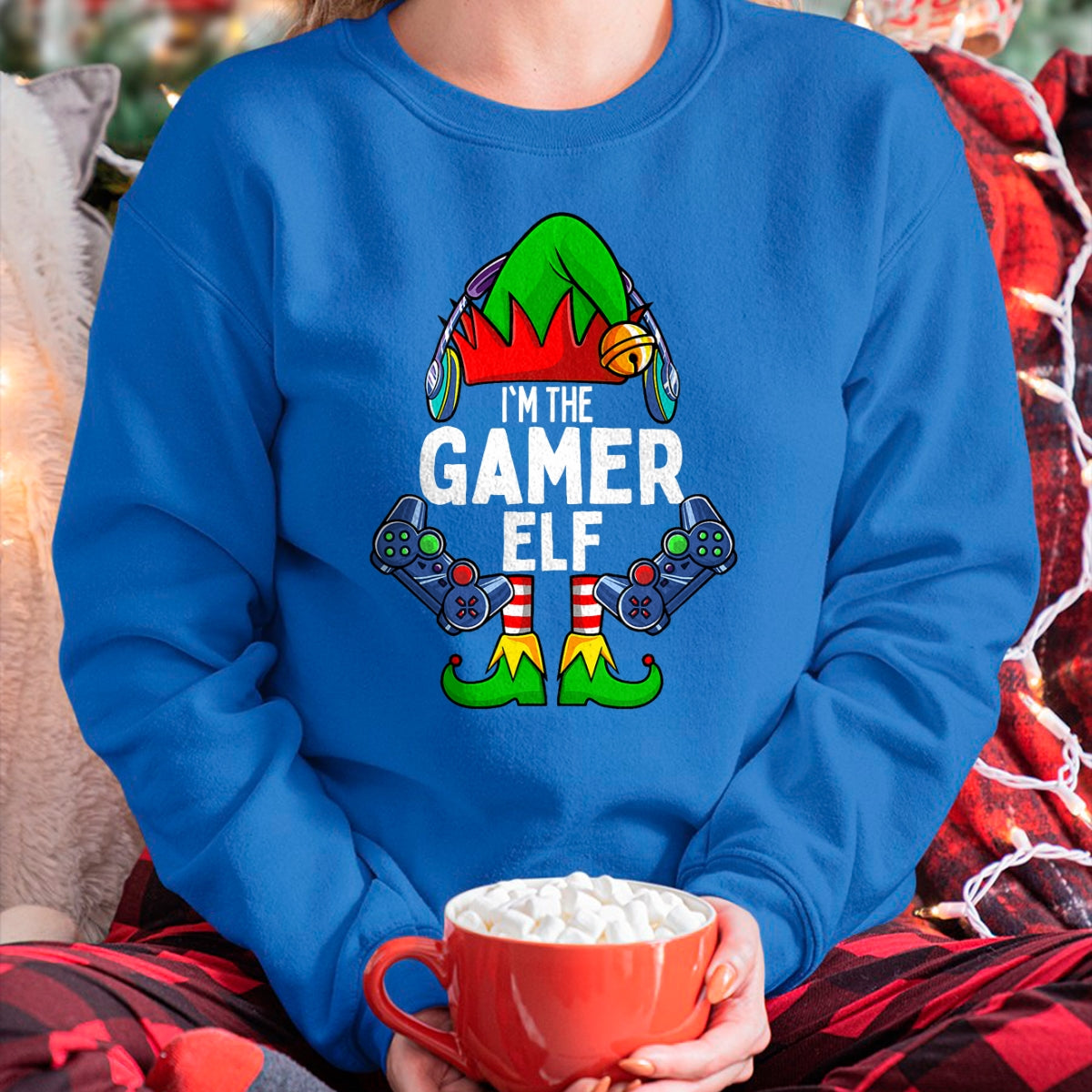 Gamer Elf Matching Family Christmas T-Shirt - Christmas Unisex T-Shirt/Hoodie/Sweatshirt - NINA00