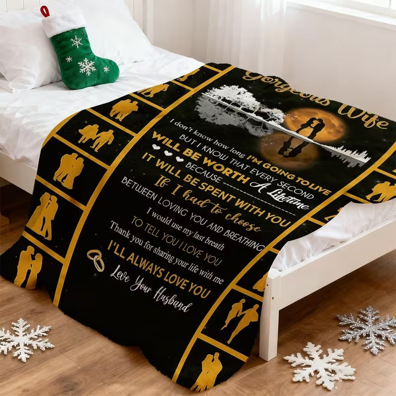 BLANKET FOR WIFE FROM HUSBAND – COMFORT & WARMTH GIFT