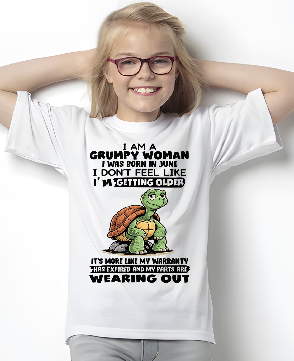 NINA06 - Funny Grumpy Woman Shirt Born in June – Birthday Gift Idea - FMA (SKU2602-178-06)