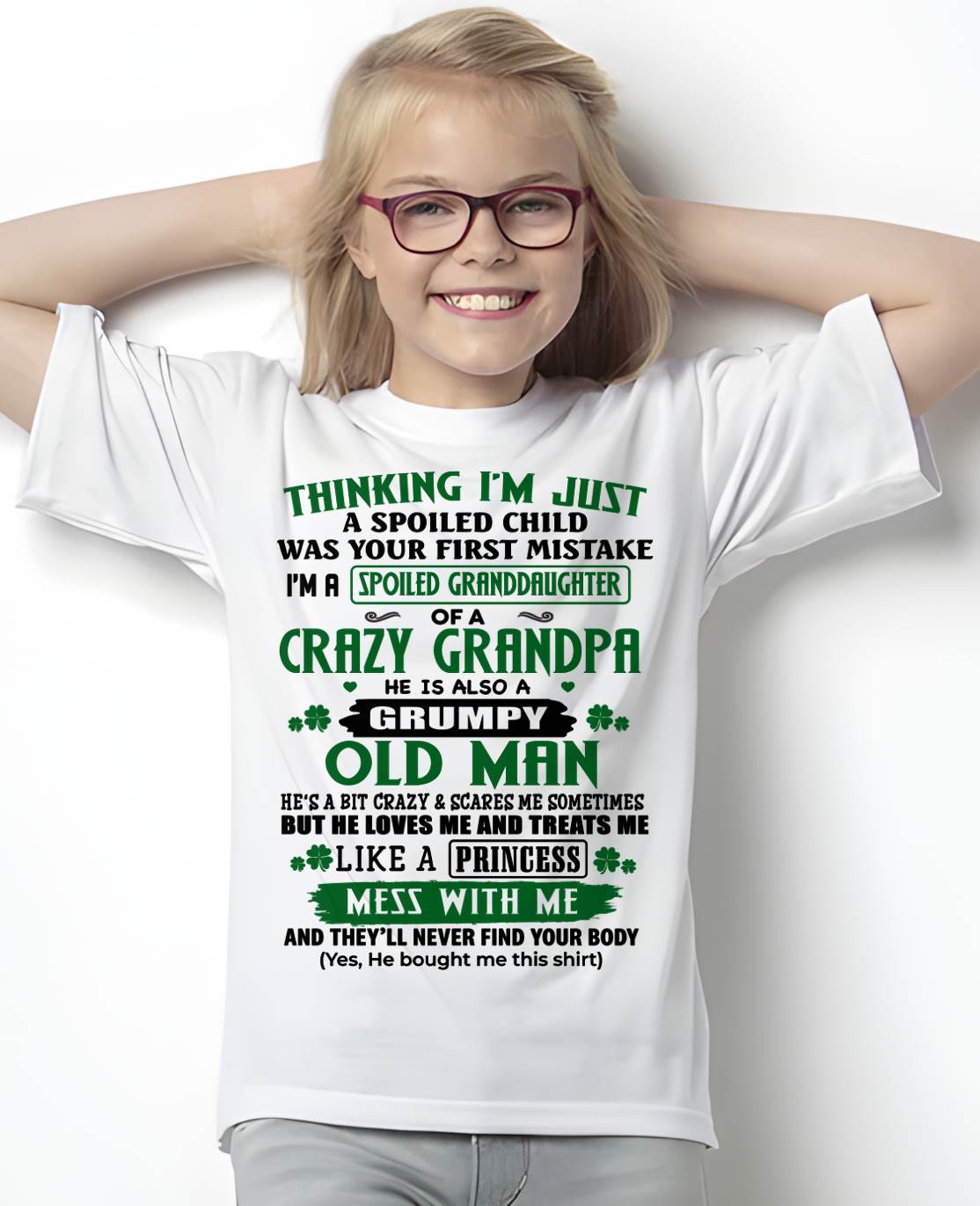 SPOILED GRANDDAUGHTER - GIFT FROM GRANDPA - NINA00 (SKU2602-118-00)