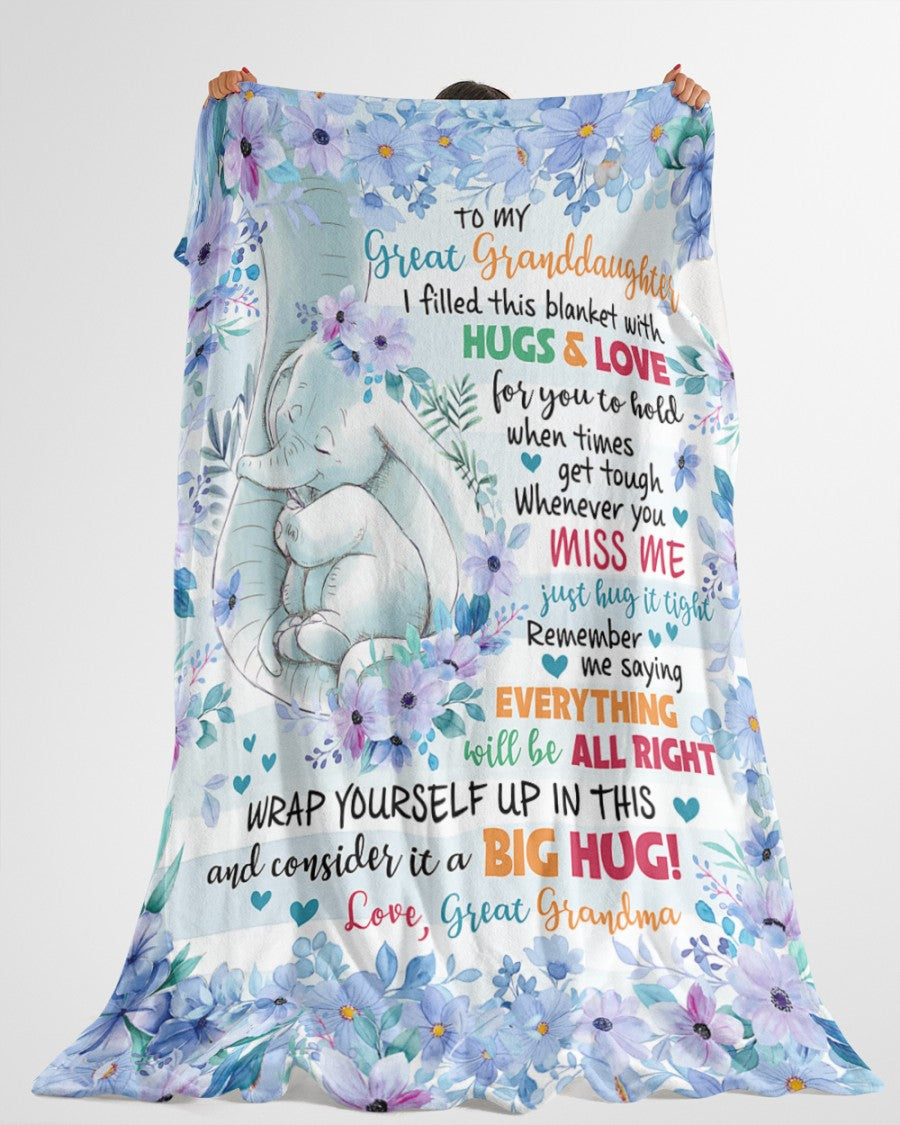 Special Gift For Your Granddaughter Blanket - From Grandma (SKUB06-70)