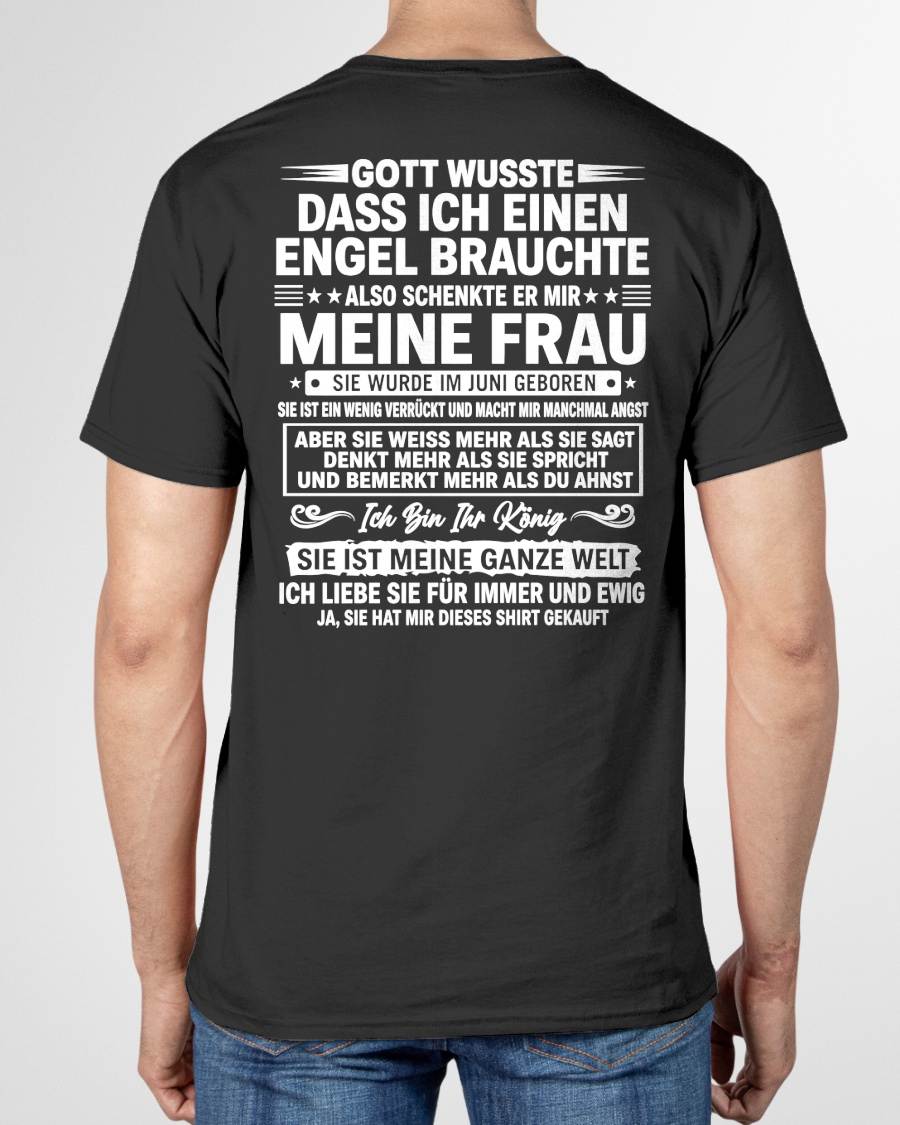 JUNI - Ich Bin Ihr König SIE IST MEINE GANZE WELT - Das perfekte Geschenk für deinen Freund - GER/NINA06 (SKU2605-397-06)