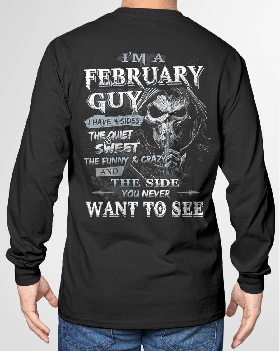 FEBRUARY - I HAVE 3 SIDES THE QUIET & SWEET THE FUNNY & CRAZY - MAN TEE - NINA02 (SKU07-60-02)