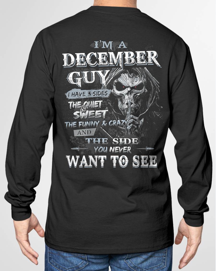 DECEMBER - I HAVE 3 SIDES THE QUITE & SWEET THE FUNNY & CRAZY - MAN TEE - NINA12 (SKU07-60-12)