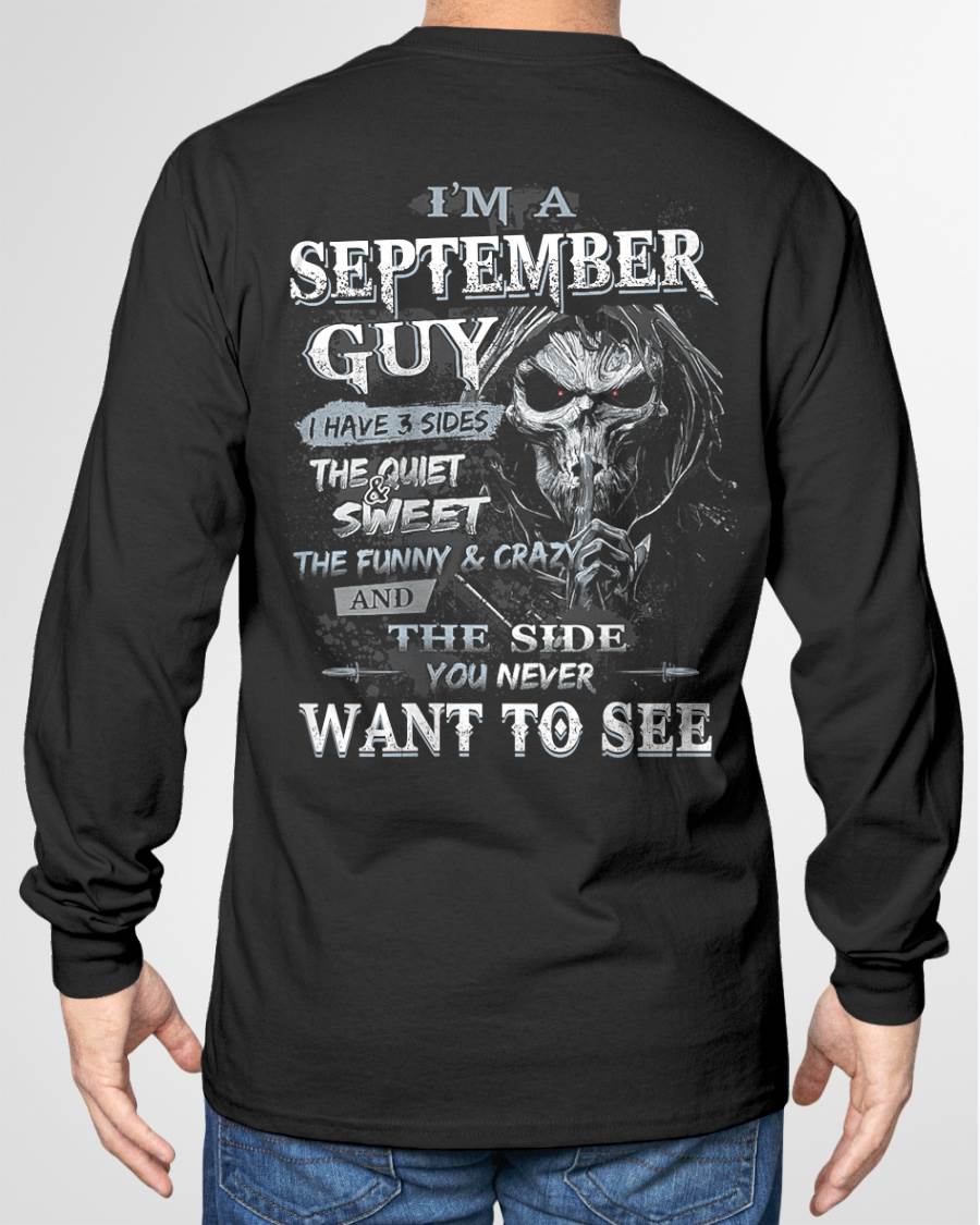 SEPTEMBER - I HAVE 3 SIDES THE QUITE & SWEET THE FUNNY & CRAZY - MAN TEE - NINA09 (SKU07-60-09)