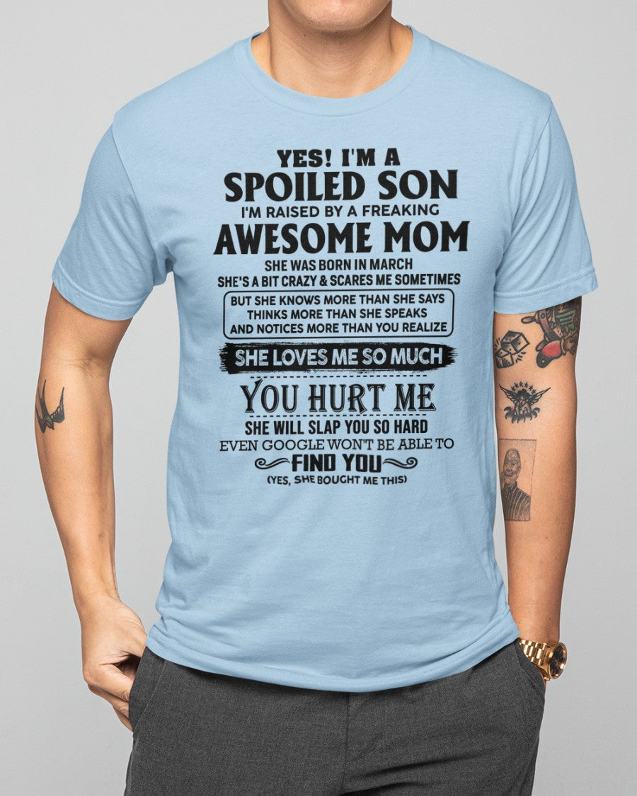 March - Awesome Mom - Perfect Gift For Your Son From Mom - NINA03 (SKU-SPW-03)
