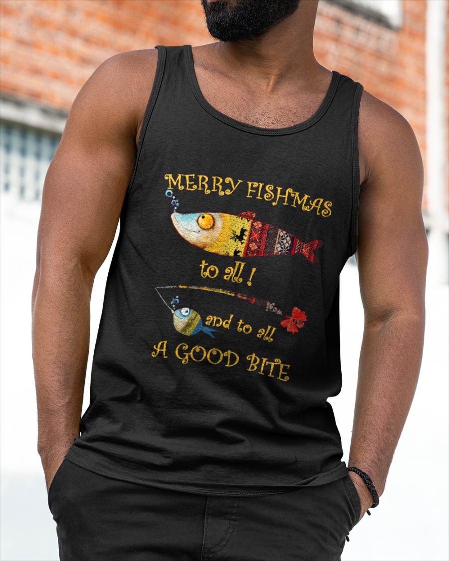 Christmas Fisherman's Merry Fishmas to All Fishing T-Shirt