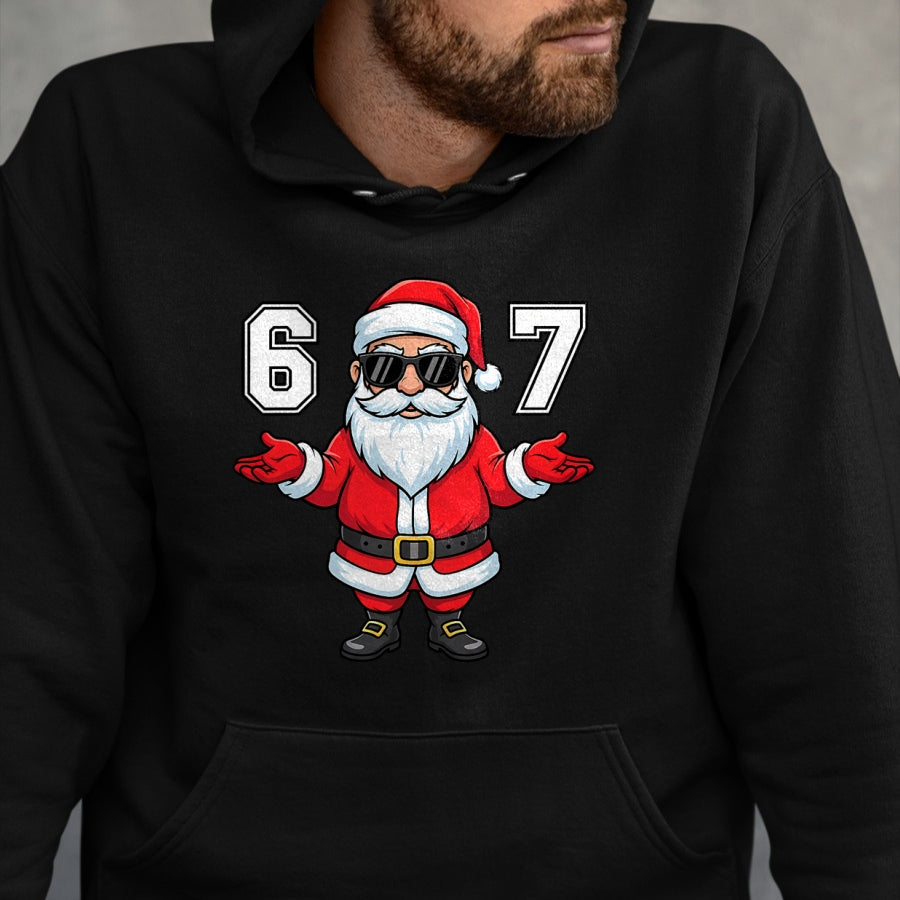 67 Meme Six Seven 6 7 Funny Santa Matching Xmas 67 Christmas T-Shirt - Christmas Unisex T-Shirt/Hoodie/Sweatshirt - NINA00 (Copy)