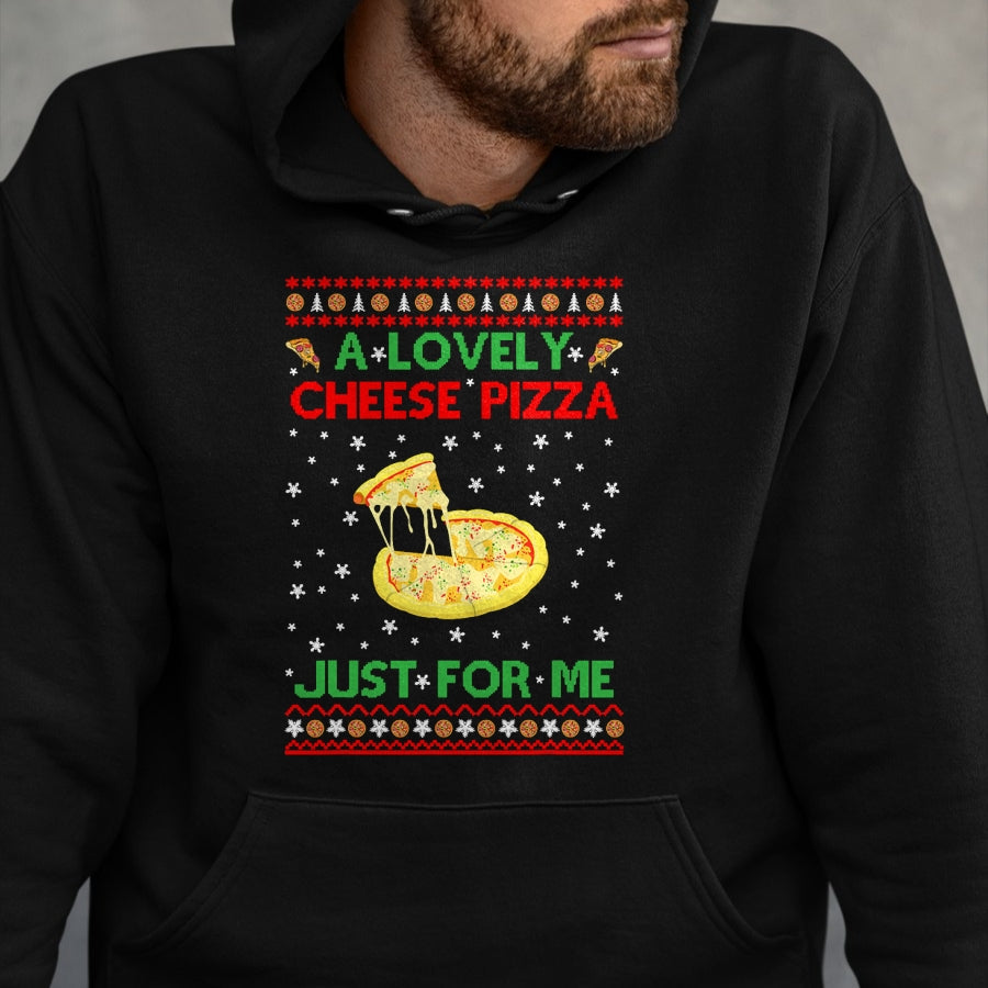 A Lovely Cheese Pizza Shirt Alone Funny Kevin X-Mas Home T-Shirt - Christmas Unisex T-Shirt/Hoodie/Sweatshirt - NINA00