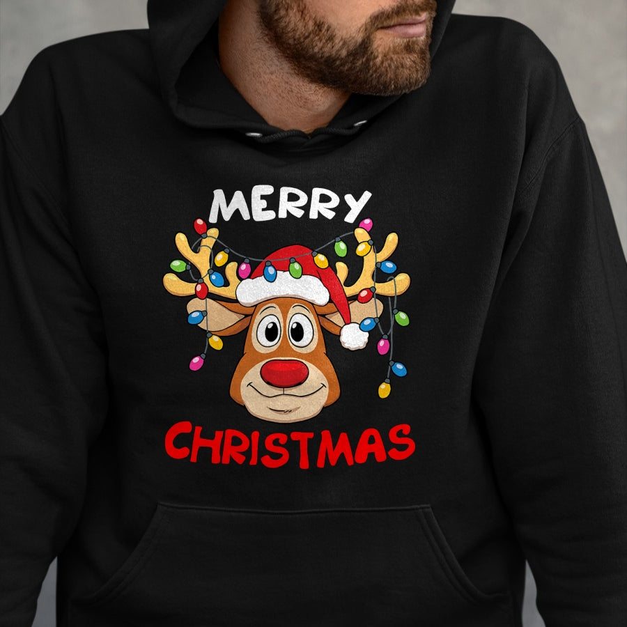 Merry Christmas Reindeer Xmas Family Men Women T-Shirt - Christmas Unisex T-Shirt/Hoodie/Sweatshirt - NINA00