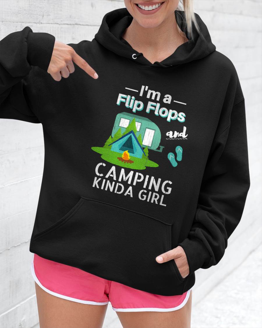 Funny Camping Shirt Flip Flops Roadtrips RV T-Shirt - Funny Camping T-Shirt