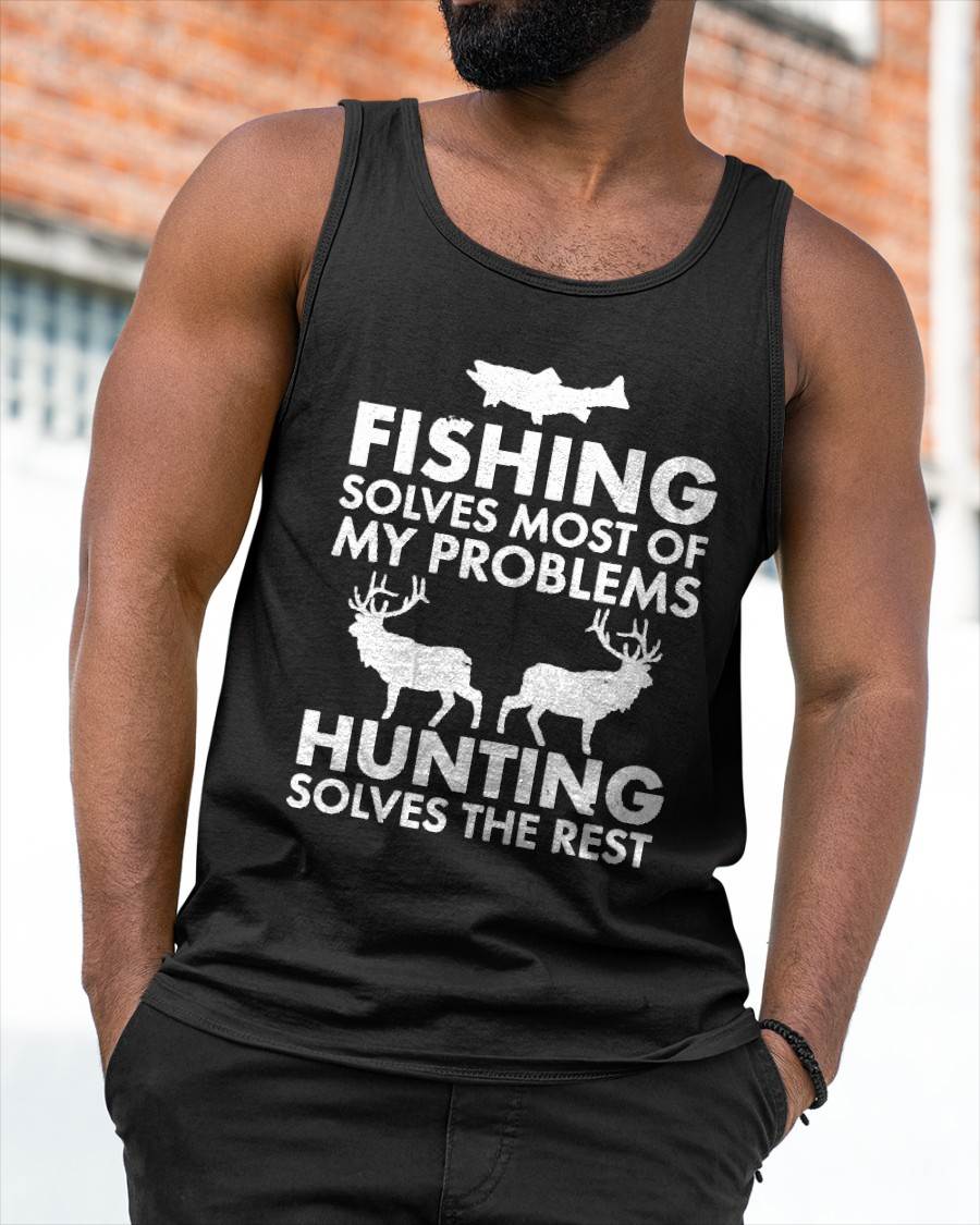 Funny Fishing and Hunting Gift Christmas Humor Hunter Cool T-Shirt Small