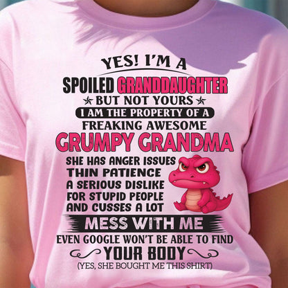 YES, I'M A SPOILED GRANDDAUGHTER - GIFT FROM GRANDMA - NINA00 (SKU09-96-00)