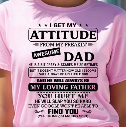 I WILL ALWAYS BE HIS LITTLE GIRL AND HE WILL ALWAYS BE MY LOVING FATHER - FROM DAD - NINA00 (SKU2605-120-00)