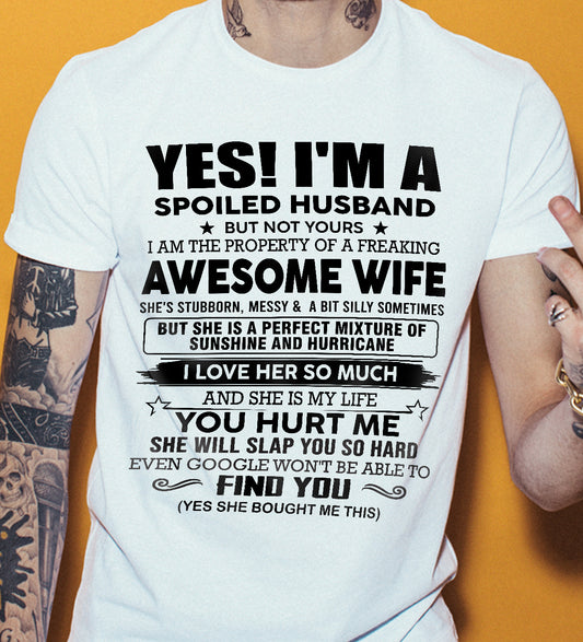 I'M A SPOILED HUSBAND BUT NOT YOURS - FROM WIFE - NINA00 (SKU12-283-00)